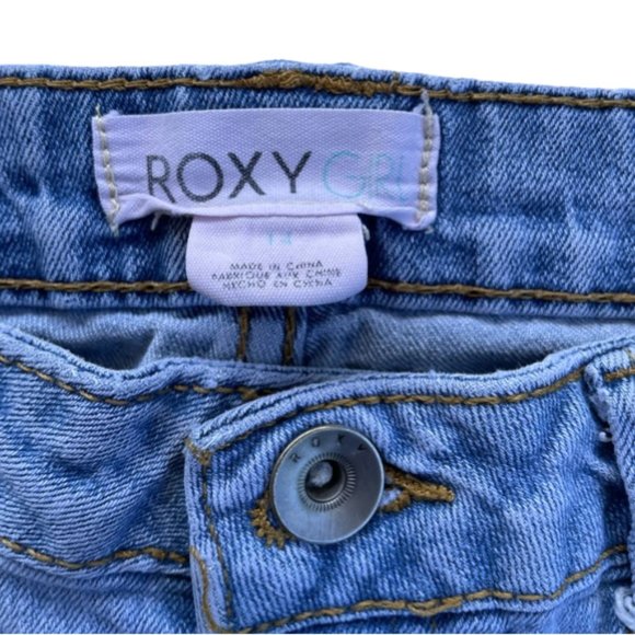 Roxy Girl Denim Shorts, Big Girl 14 - Picture 3 of 3
